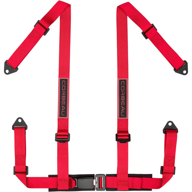 Corbeau Mustang 4-Point 2" Harness Belt Red (1979-2023) - Image