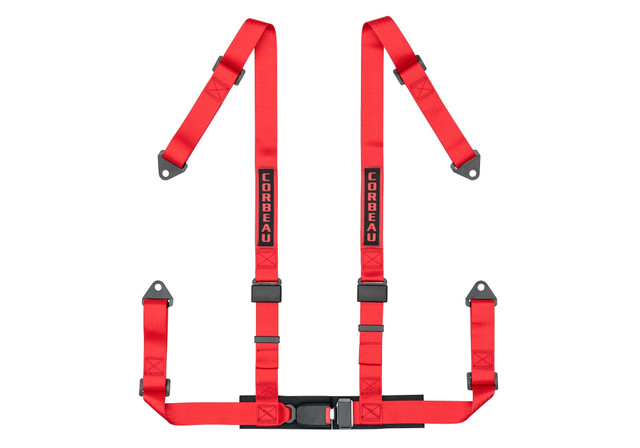 Corbeau Mustang 4-Point 2" Harness Belt Red (1979-2023) - Image