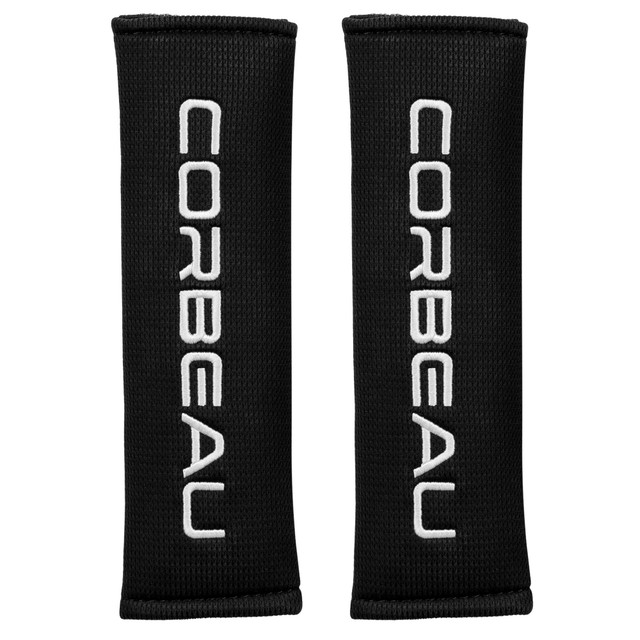 Corbeau Mustang Black 3" Harness Pads Pair (1979-2023) - Image