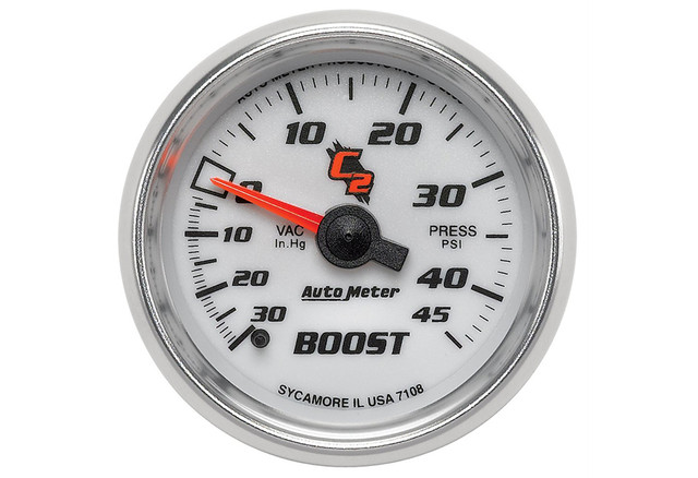 Autometer C2 Mechanical Boost/Vacuum Gauge - Image
