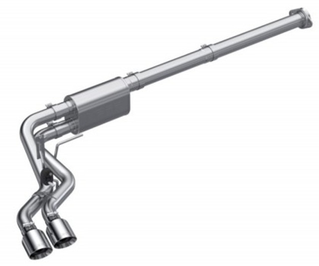 MBRP F-150 Armor Lite Pre-Axle Dual Outlet Side-Exit Cat-Back Exhaust (2021-2023) - Image MBRP F-150 Armor Lite Pre-Axle Dual Outlet Side-Exit Cat-Back Exhaust (2021-2023) - Image