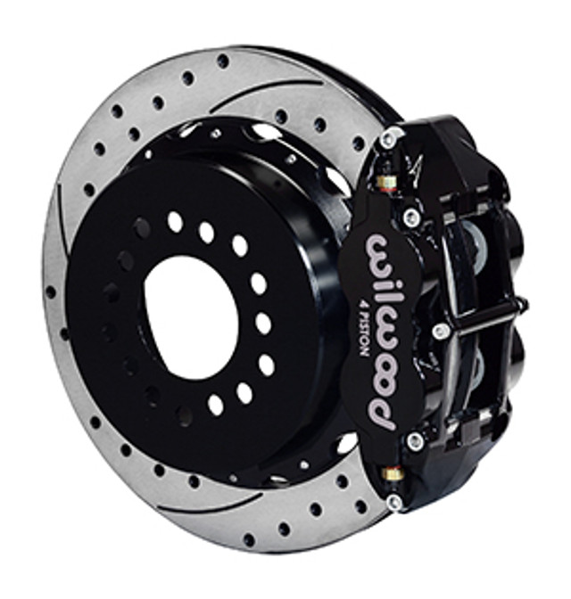 Wilwood Mustang Superlite 4R Rear Brake Kit Drilled & Slotted Rotors - Black (2005-2014) - Image Wilwood Mustang Superlite 4R Rear Brake Kit Drilled & Slotted Rotors - Black (2005-2014) - Image