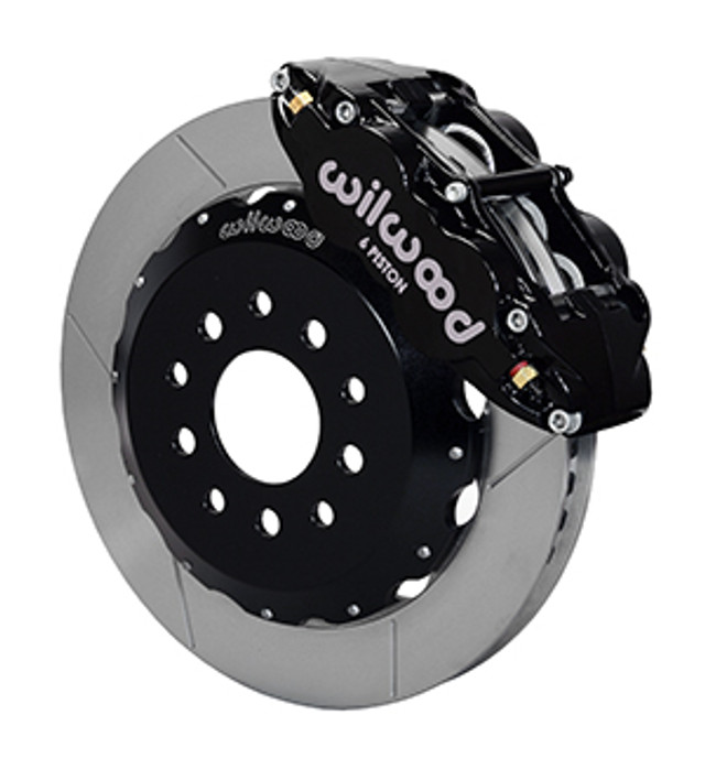 Wilwood Mustang Superlite 6R Front Brake Kit w/ 13 in. Slotted Rotors - Black (2005-2014) - Image