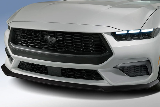 AirDesign Mustang Base/GT Front Fascia Splitter Kit - Satin Black (2024-2026) - Image AirDesign Mustang Base/GT Front Fascia Splitter Kit - Satin Black (2024-2026) - Image