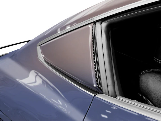 AirDesign Mustang Coupe Quarter Window Scoop Kit - Blue Ember (2024-2026) - Image AirDesign Mustang Coupe Quarter Window Scoop Kit - Blue Ember (2024-2026) - Image