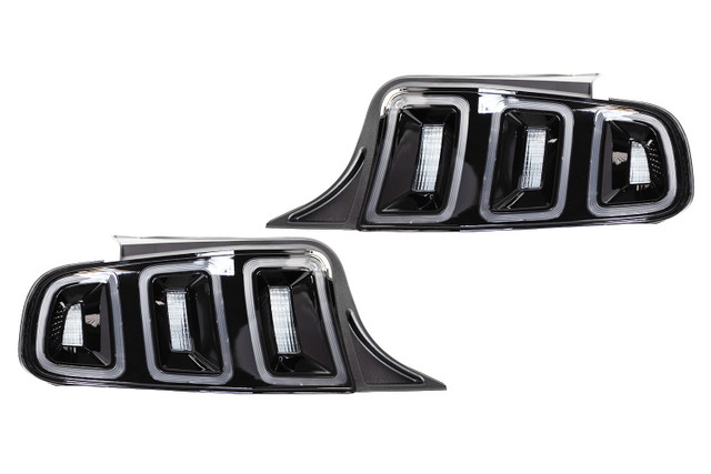 Winjet Mustang Euro Style Clear Tail Lights (2011-2014) - Image