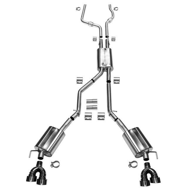 Thermal R&D Explorer ST Cat-Back Exhaust System w/ Front Pipes - Black Coated Tips (2020-2025) - Image Thermal R&D Explorer ST Cat-Back Exhaust System w/ Front Pipes - Black Coated Tips (2020-2025) - Image