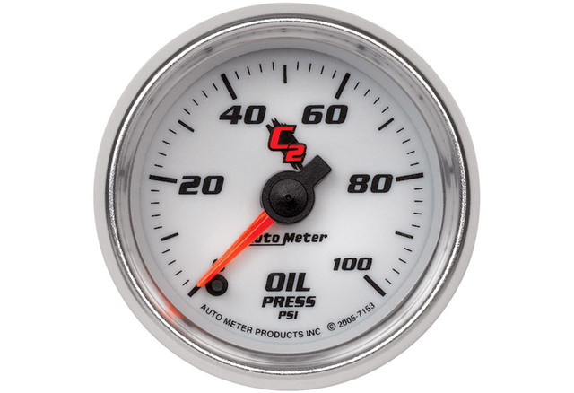 Autometer C2 Electric Oil Pressure Gauge - Image