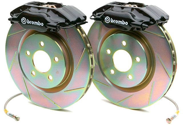 Brembo Mustang 13" Black Front Brake Kit - Slotted 1-Piece Rotors (1994-2004) - Image Brembo Mustang 13" Black Front Brake Kit - Slotted 1-Piece Rotors (1994-2004) - Image