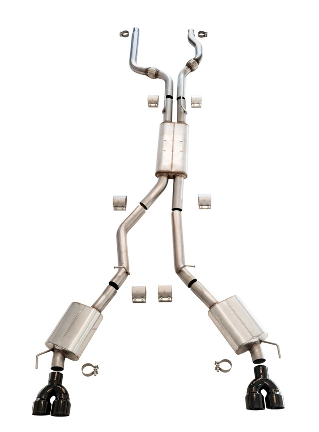 Thermal R&D Explorer ST 3" Cat-Back Exhaust System w/ Front Pipes - Black Coated Tips (2020-2025) - Image Thermal R&D Explorer ST 3" Cat-Back Exhaust System w/ Front Pipes - Black Coated Tips (2020-2025) - Image