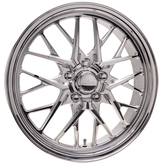 Billet Specialties Mustang Redline Polished Front Wheel - 18x5 (2015-2026) - Image Billet Specialties Mustang Redline Polished Front Wheel - 18x5 (2015-2026) - Image