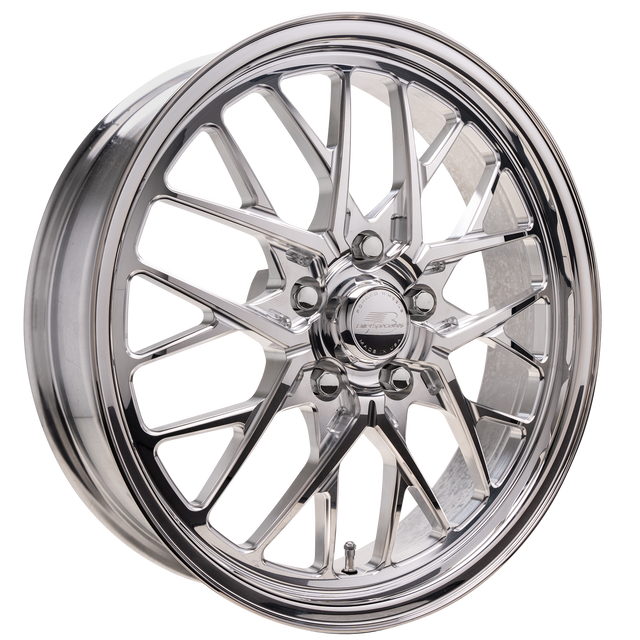 Billet Specialties Mustang Redline Polished Front Wheel - 18x5 (2015-2026) - Image Billet Specialties Mustang Redline Polished Front Wheel - 18x5 (2015-2026) - Image
