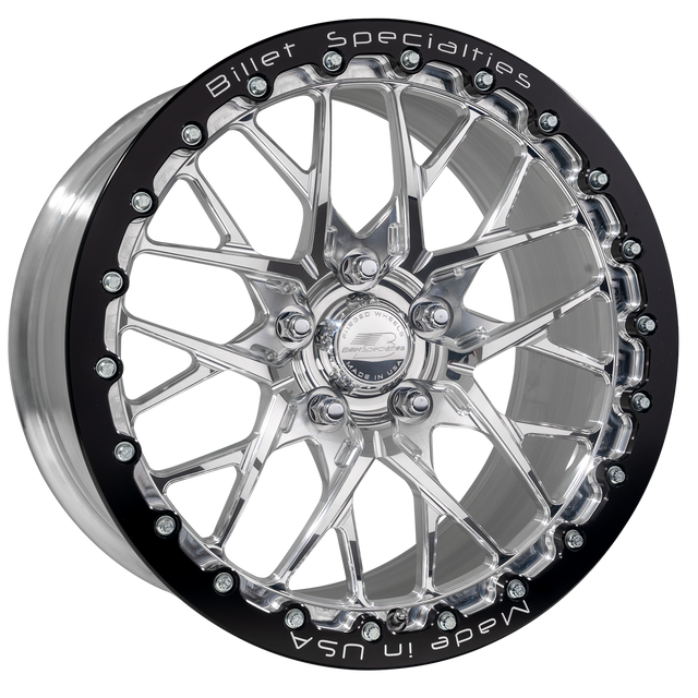 Billet Specialties Mustang Redline Polished Rear Wheel - 17x10 (2015-2026) - Image Billet Specialties Mustang Redline Polished Rear Wheel - 17x10 (2015-2026) - Image