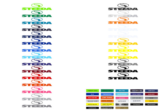 Steeda Premium 10" Vinyl Decal - Image Steeda Premium 10" Vinyl Decal - Image