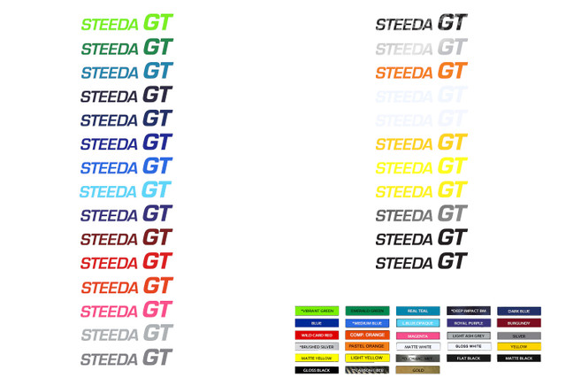 Steeda GT Premium Decklid Vinyl Decal - Image Steeda GT Premium Decklid Vinyl Decal - Image
