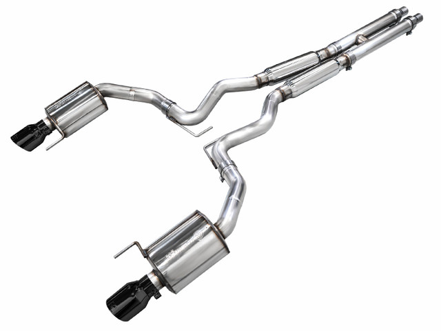 AWE Mustang GT Touring Edition Cat-Back Exhaust - Dual Diamond Black Tips (2024-2026) - Image AWE Mustang GT Touring Edition Cat-Back Exhaust - Dual Diamond Black Tips (2024-2026) - Image