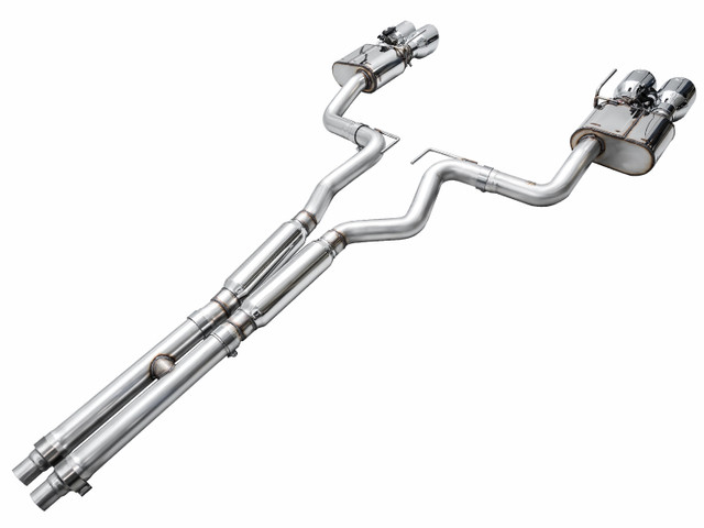 AWE Mustang Dark Horse SwitchPath Cat-Back Exhaust - Quad Chrome Silver Tips (2024-2026) - Image AWE Mustang Dark Horse SwitchPath Cat-Back Exhaust - Quad Chrome Silver Tips (2024-2026) - Image