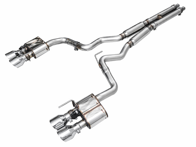 AWE Mustang GT SwitchPath Cat-Back Exhaust - Quad Chrome Silver Tips (2024-2026) - Image AWE Mustang GT SwitchPath Cat-Back Exhaust - Quad Chrome Silver Tips (2024-2026) - Image