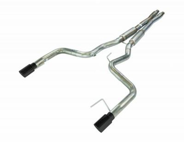 Pypes Mustang GT 3-in Violator Series X-pipe Cat-Back Exhaust - Black Tips (2024-2026) - Image Pypes Mustang GT 3-in Violator Series X-pipe Cat-Back Exhaust - Black Tips (2024-2026) - Image