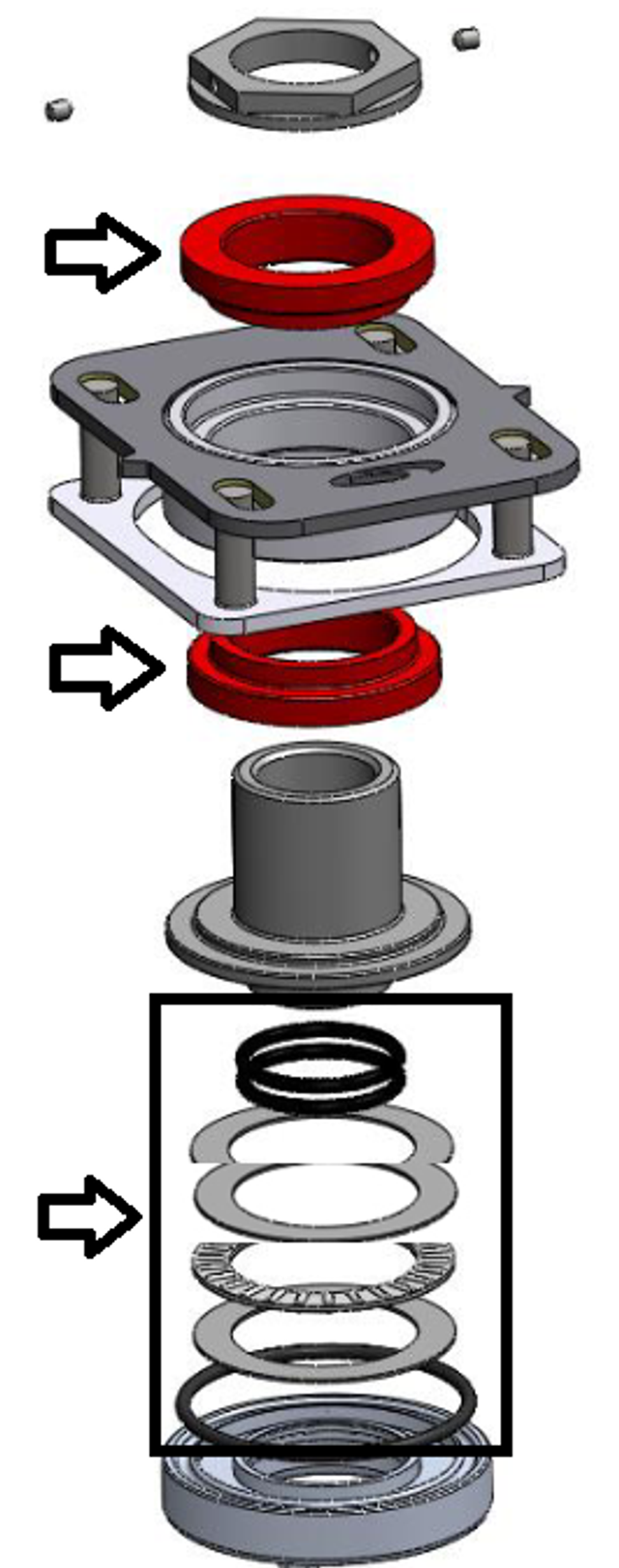 Steeda Mustang Heavy Duty Upper Strut Mounts Bushing and Bearing Kit (2011-2014) - Image Steeda Mustang Heavy Duty Upper Strut Mounts Bushing and Bearing Kit (2011-2014) - Image