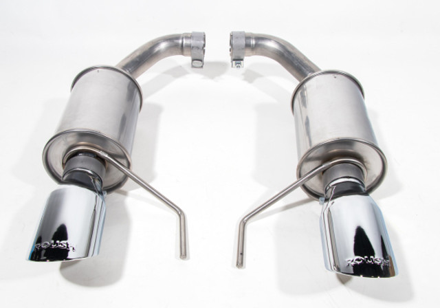Roush Mustang EcoBoost/GT Dual-Tip Axle-Back Exhaust - Polished Tips (2024-2026) - Image Roush Mustang EcoBoost/GT Dual-Tip Axle-Back Exhaust - Polished Tips (2024-2026) - Image