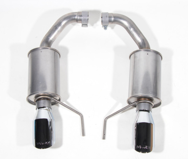 Roush Mustang EcoBoost/GT Dual-Tip Axle-Back Exhaust - Polished Tips (2024-2026) - Image Roush Mustang EcoBoost/GT Dual-Tip Axle-Back Exhaust - Polished Tips (2024-2026) - Image