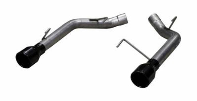 Pypes Mustang GT/GT500 Muffler-Delete Axle-Back Exhaust - Black Tips (2005-2010) - Image Pypes Mustang GT/GT500 Muffler-Delete Axle-Back Exhaust - Black Tips (2005-2010) - Image