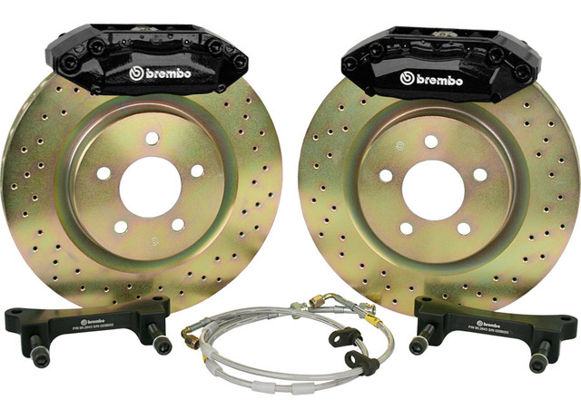 Brembo Fusion 13" Front Brake 4 Piston Kit - Black (2006-2012) - Image