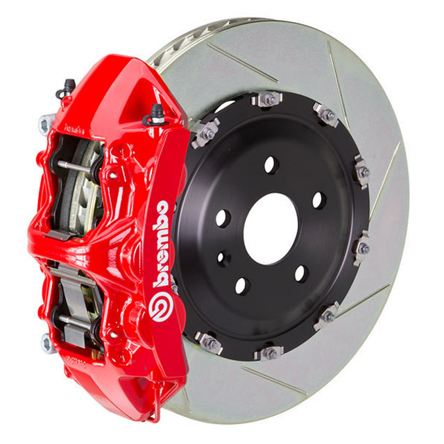 Brembo GT Slotted Mustang Front Brake Kit Red (2015-2023) - Image Brembo GT Slotted Mustang Front Brake Kit Red (2015-2023) - Image