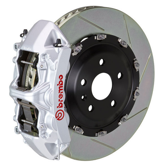 Brembo GT Slotted Mustang Front Brake Kit Silver (2015-2023) - Image Brembo GT Slotted Mustang Front Brake Kit Silver (2015-2023) - Image