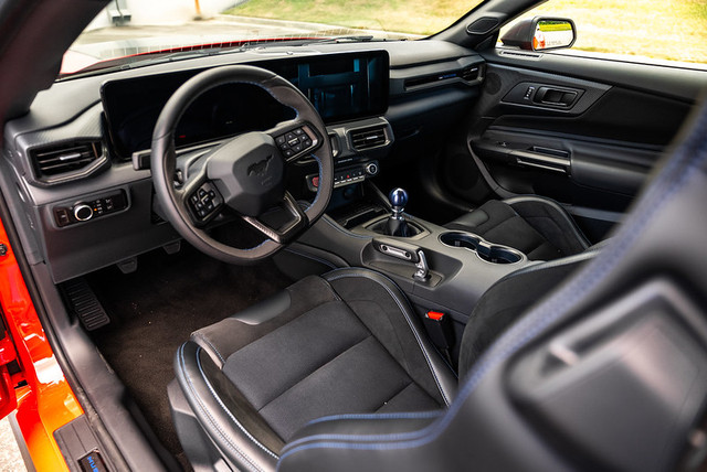 Ford Performance Mustang Dark Horse Steering Wheel - Leather and Suede (2024-2026) - Image