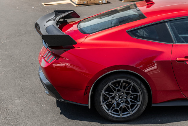 FFP Mustang GT500 Style Carbon Fiber Rear Wing - Adjustable (2024-2026) - Image FFP Mustang GT500 Style Carbon Fiber Rear Wing - Adjustable (2024-2026) - Image