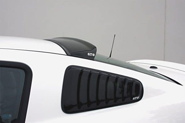 GTS Mustang Louvered Quarter Window Covers - Smoke (2005-2014) - Image