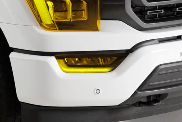 GTS F-150 Foglight Covers - 2 Piece - Transparent Yellow (2019-2023) - Image
