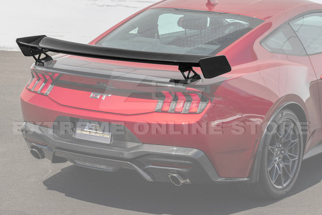 EOS Mustang GT500 CFTP-Style Carbon Fiber Rear Wing (2024-2026) - Image EOS Mustang GT500 CFTP-Style Carbon Fiber Rear Wing (2024-2026) - Image
