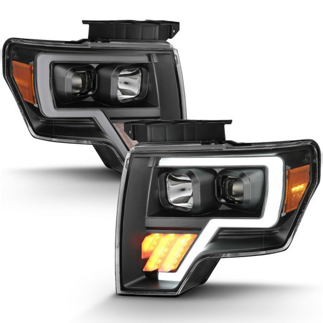 Anzo F-150 Projector Light Bar G4 Headlight Black Amber (2009-2014) - Image Anzo F-150 Projector Light Bar G4 Headlight Black Amber (2009-2014) - Image