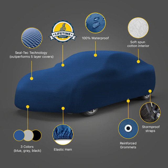 Seal Skin Covers Mustang Supreme Car Cover - Gray (1979-2025) - Image