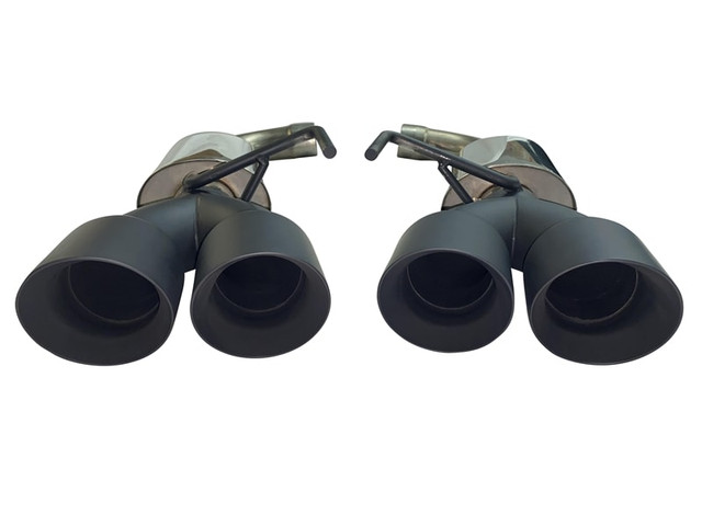 MRT Mustang GT Sport Touring Axle Back Exhaust - Black Quad Tips (2018+) - Image MRT Mustang GT Sport Touring Axle Back Exhaust - Black Quad Tips (2018+) - Image