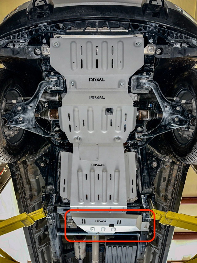 RIVAL 4X4 F-150 Aluminum Transfer Case Skid Plate (2015+) - Image