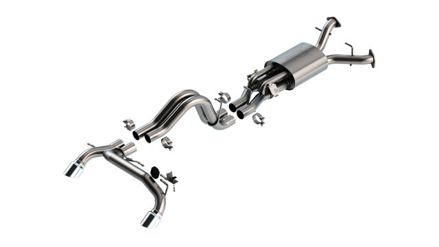Borla Bronco Raptor ATAK Cat-Back Exhaust System - Polished Tips (2022-2024) - Image Borla Bronco Raptor ATAK Cat-Back Exhaust System - Polished Tips (2022-2024) - Image