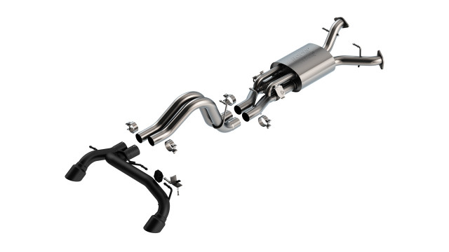 Borla Bronco Raptor ATAK Cat-Back Exhaust System - Black Tips (2022-2024) - Image Borla Bronco Raptor ATAK Cat-Back Exhaust System - Black Tips (2022-2024) - Image