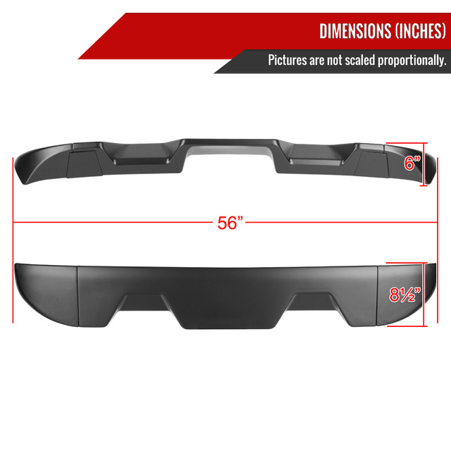 Spec-D Tuning F-250/F-350/F-450 Rear Cab Spoiler - Matte Black (2011-2016) - Image Spec-D Tuning F-250/F-350/F-450 Rear Cab Spoiler - Matte Black (2011-2016) - Image