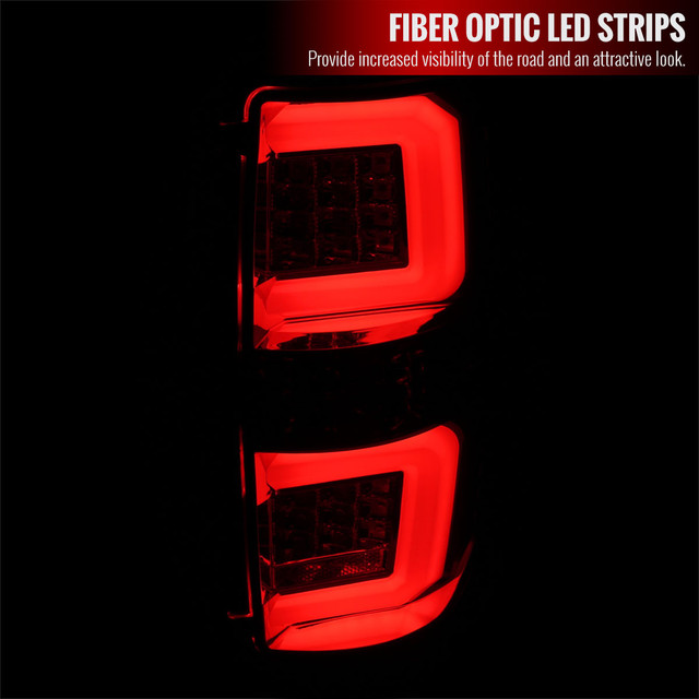 Spec-D Tuning F-150 LED Tail Lights w/ White C-Bars - Chrome Housing, Smoked Lens (2009-2014) - Image Spec-D Tuning F-150 LED Tail Lights w/ White C-Bars - Chrome Housing, Smoked Lens (2009-2014) - Image