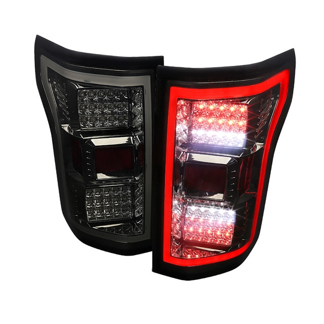 Spec-D Tuning F-150 LED White Bar Tail Lights - Chrome Housing, Smoked Lens (2018-2020) - Image Spec-D Tuning F-150 LED White Bar Tail Lights - Chrome Housing, Smoked Lens (2018-2020) - Image