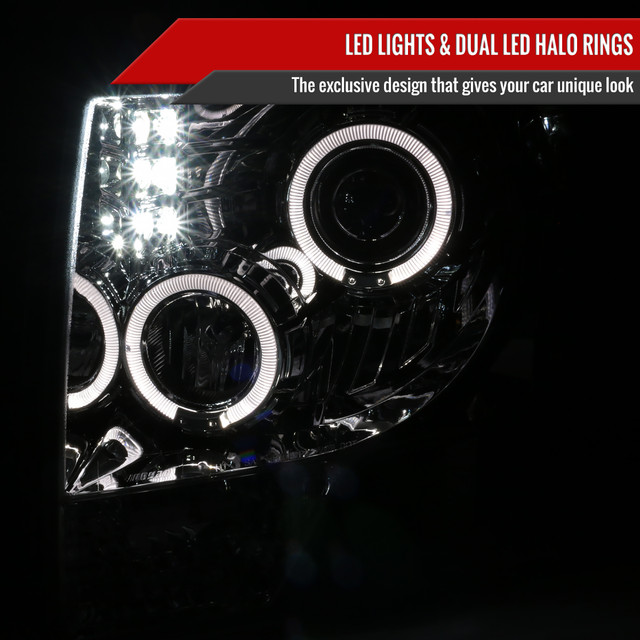 Spec-D Tuning F-150 Dual Halo Projector Headlights - Chrome Housing, Clear Lens (2009-2014) - Image Spec-D Tuning F-150 Dual Halo Projector Headlights - Chrome Housing, Clear Lens (2009-2014) - Image