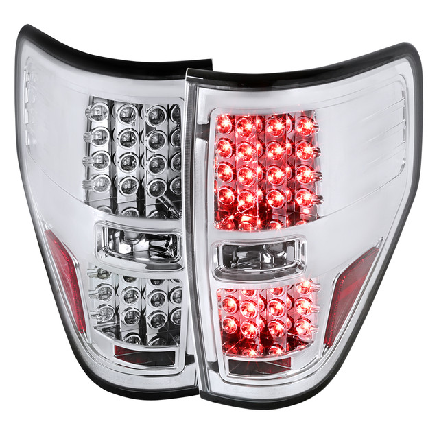 Spec-D Tuning F-150 LED Tail Lights - Chrome Housing, Clear Lens (2009-2014) - Image Spec-D Tuning F-150 LED Tail Lights - Chrome Housing, Clear Lens (2009-2014) - Image