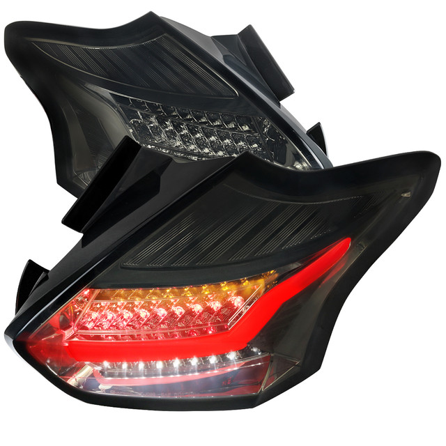 Spec-D Tuning Focus LED Tail Lights - Chrome Housing, Smoked Lens (2015-2019) - Image Spec-D Tuning Focus LED Tail Lights - Chrome Housing, Smoked Lens (2015-2019) - Image