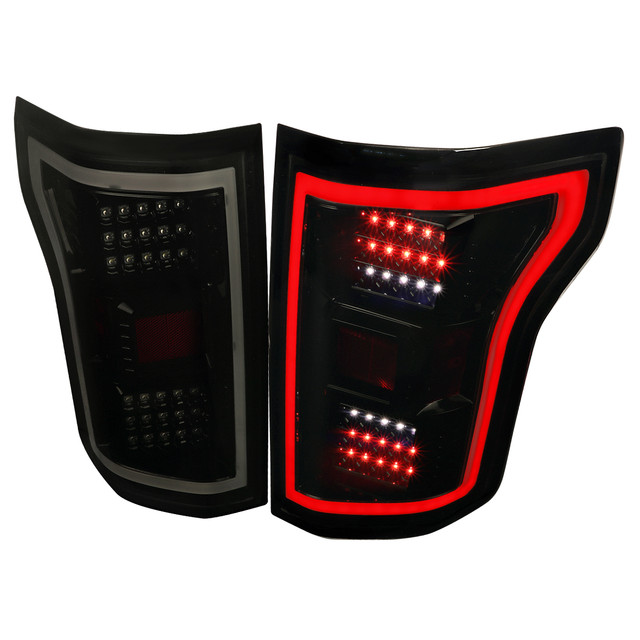 Spec-D Tuning F-150 LED Tail Lights - Gloss Black Housing, Smoked Lens (2015-2017) - Image Spec-D Tuning F-150 LED Tail Lights - Gloss Black Housing, Smoked Lens (2015-2017) - Image