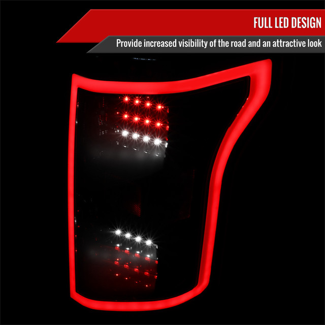 Spec-D Tuning F-150 LED Tail Lights - Gloss Black Housing, Smoked Lens (2015-2017) - Image Spec-D Tuning F-150 LED Tail Lights - Gloss Black Housing, Smoked Lens (2015-2017) - Image