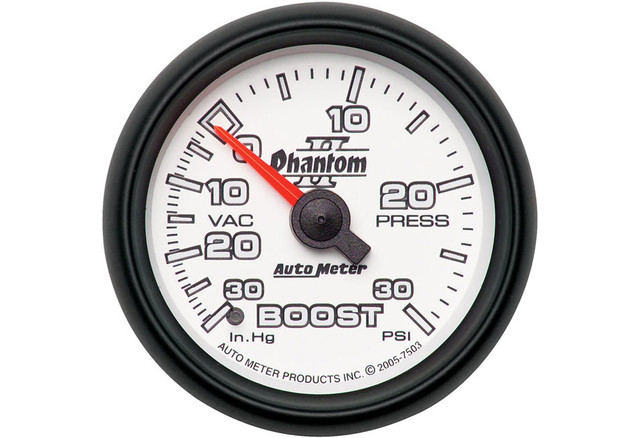 Autometer Phantom II Mechanical Boost/Vacuum Gauge - Image